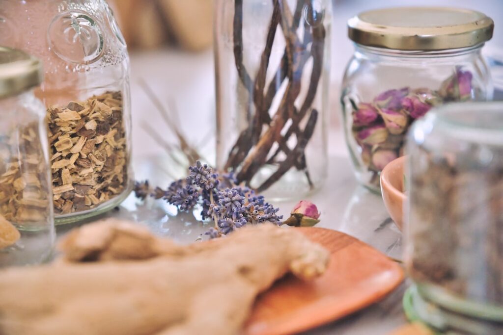 Photo Herbal supplements